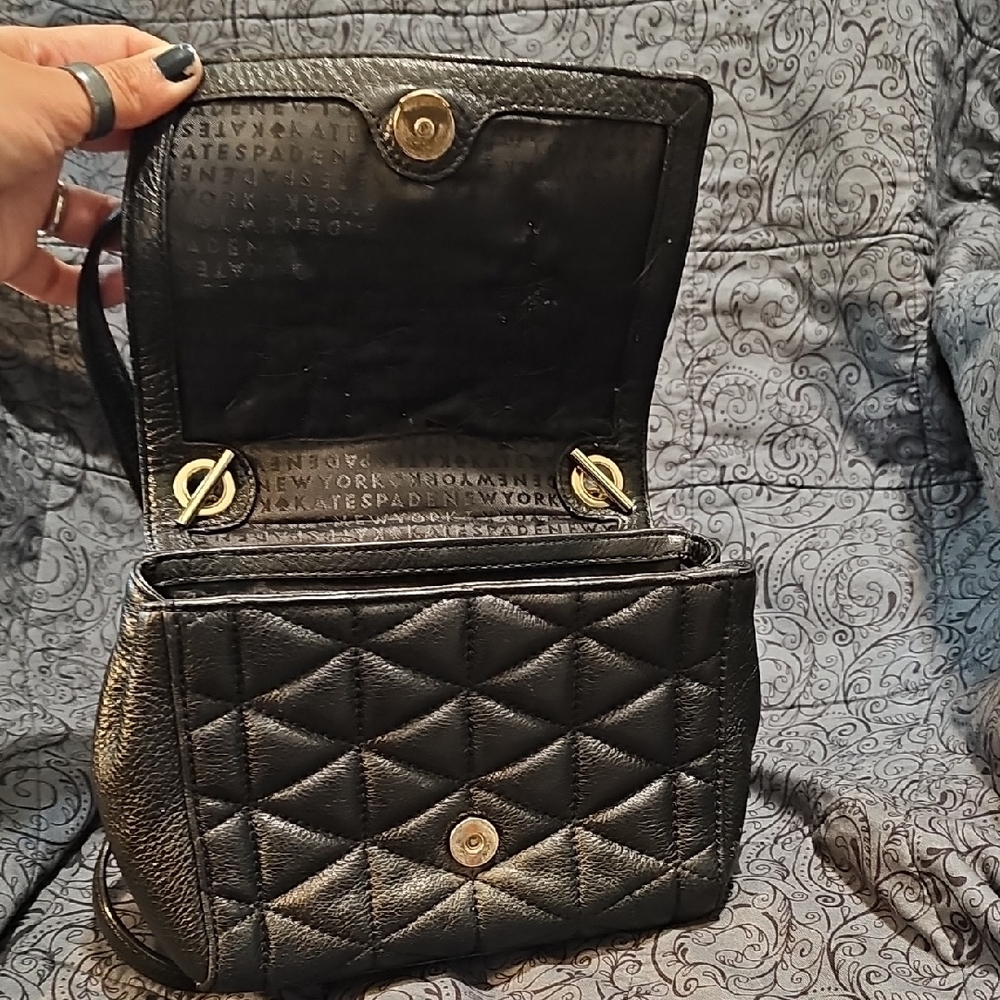 Kate Spade Metallic Quilted Crossbody Bag - Picture 4 of 11